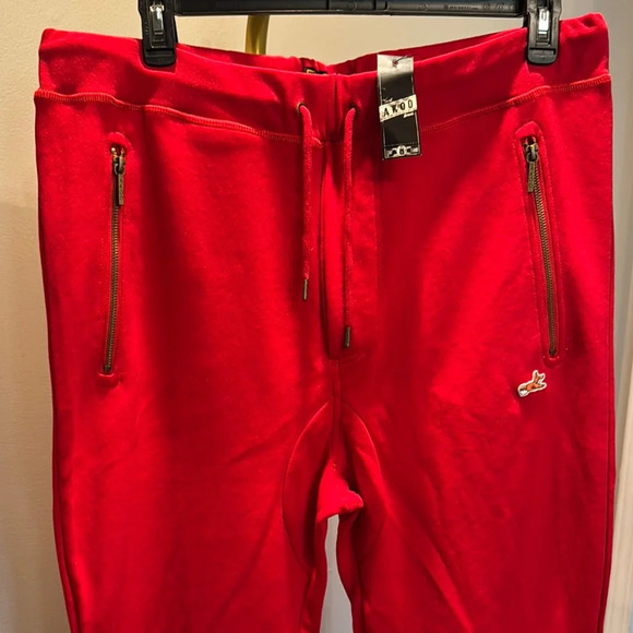 Akoo Bold Red Joggers with Zipper Accent pockets NWT 3XL - Picture 3 of 13